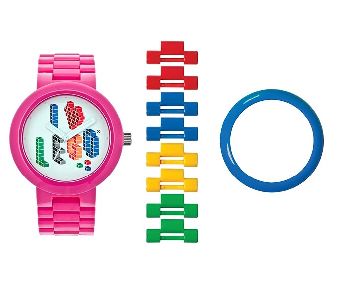 Reloj para adulto LEGO® I LOVE LEGO Rosa