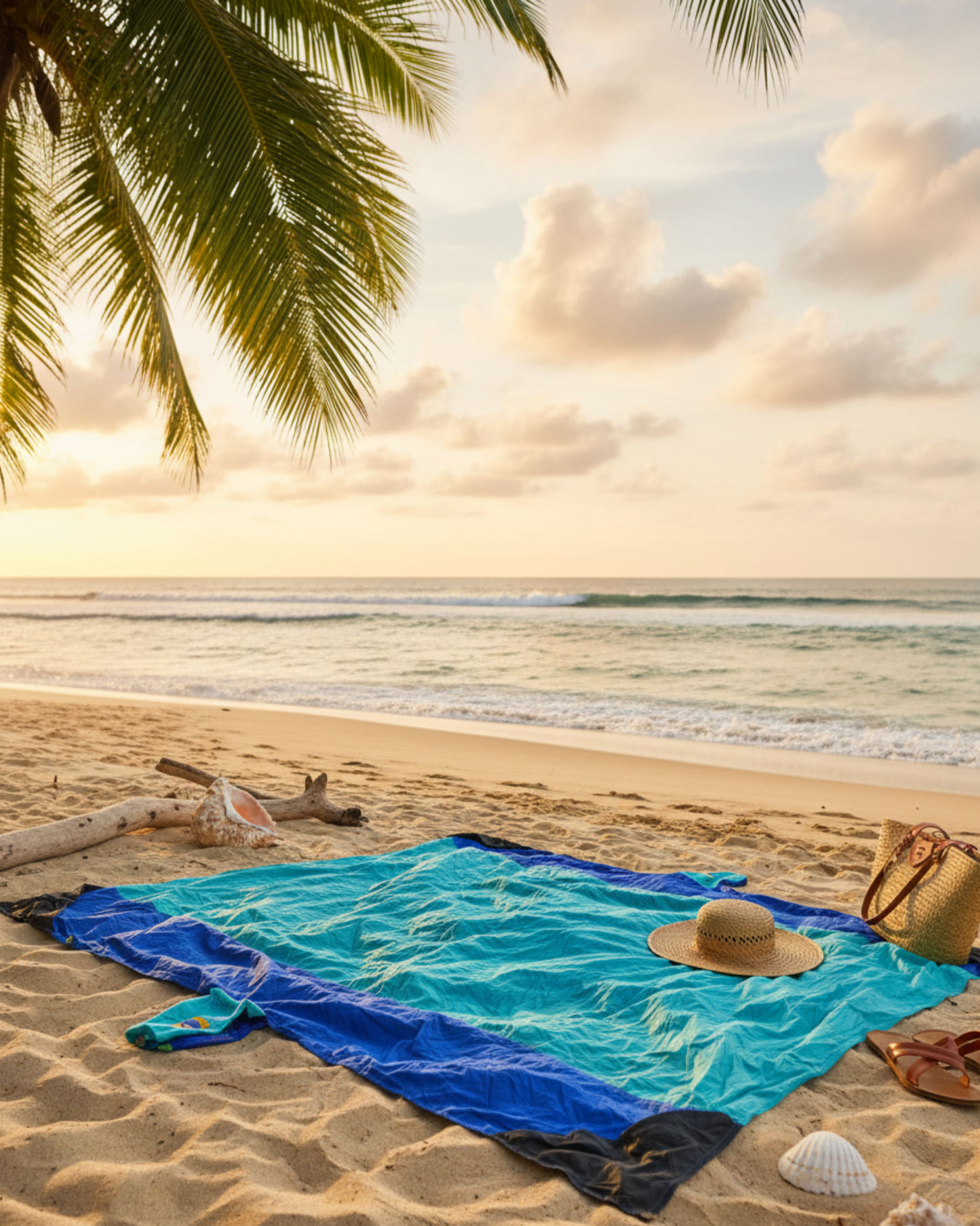 Manta de playa Ticket To The Moon™ Vintage