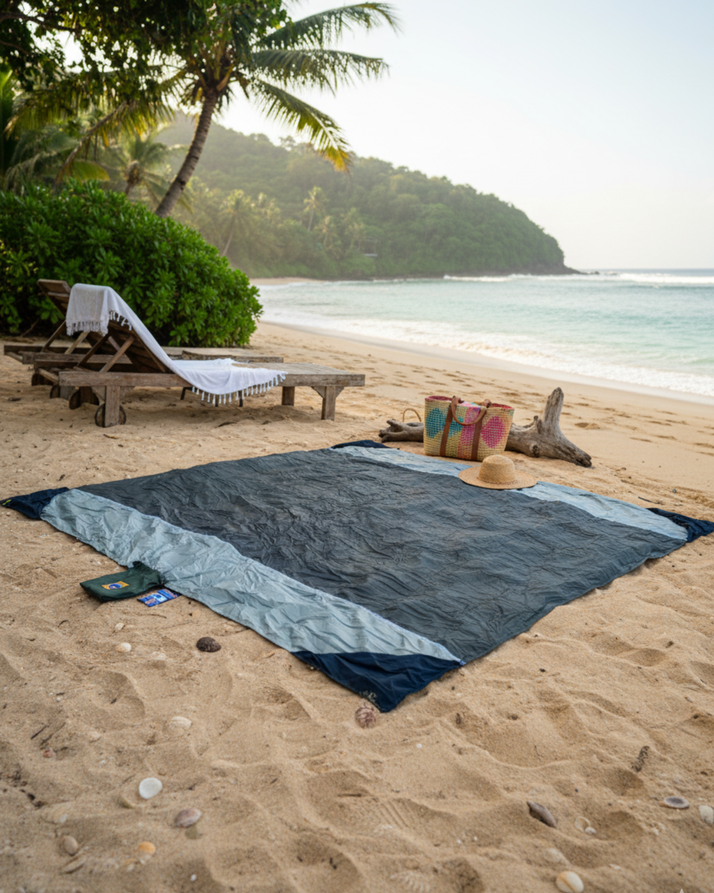 Manta de playa Ticket To The Moon™ Vintage